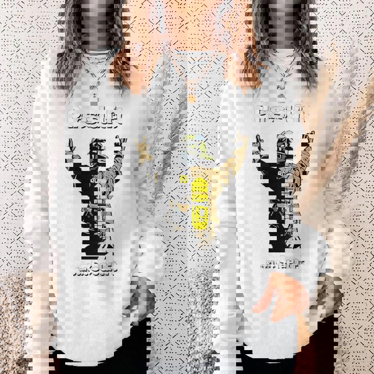 背圧呼吸保護器具 キャリア 消防士 消防隊 スウェットシャツ 彼女への贈り物