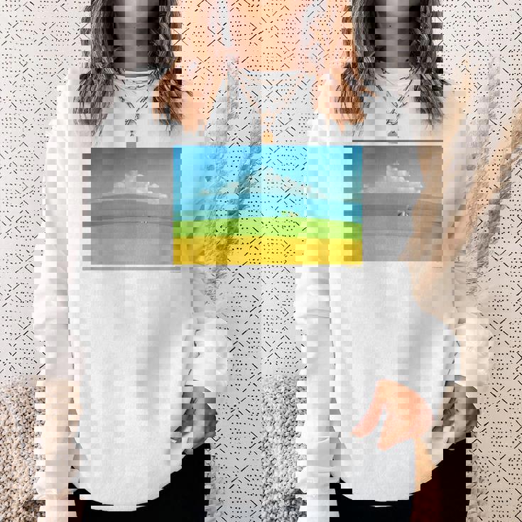 詩とメルヘン 葉祥明 トスカーナの祈り P3031 スウェットシャツ 彼女への贈り物