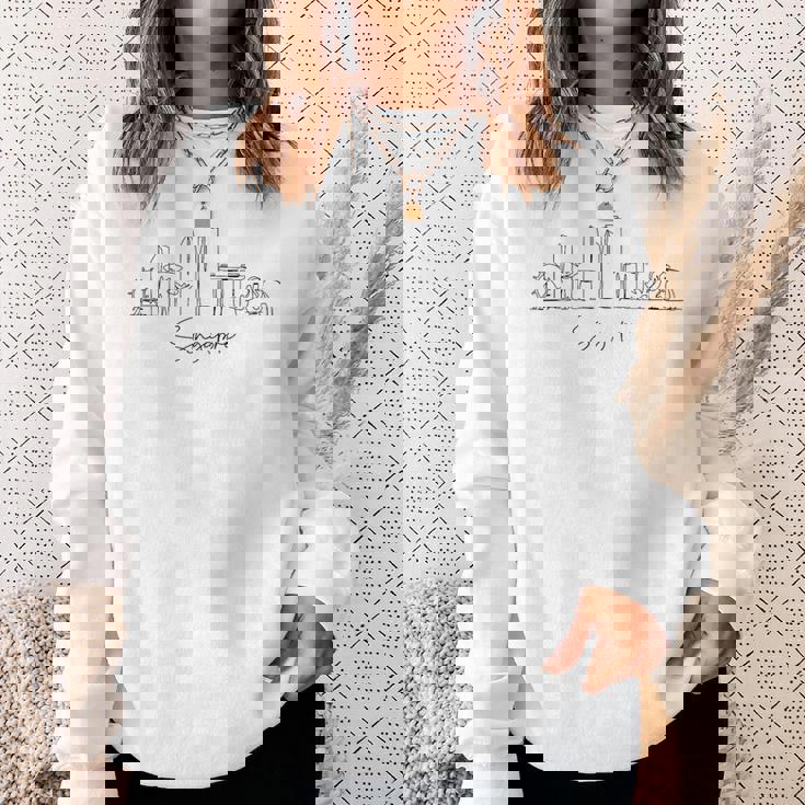 都市 スカイライン 旅行 お土産 観光 シンガポール スウェットシャツ 彼女への贈り物