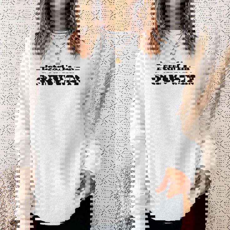 雪だるま ハロウィン コスチューム ごっこ I'm Anowman スウェットシャツ 彼女への贈り物