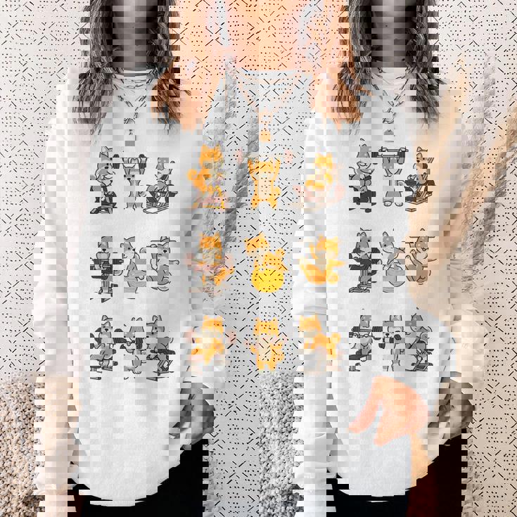 面白いtシャツ 柴犬 筋トレ ジム イヌ グッズ かわいい おもしろ 面白い 服 ネタ おもしろtシャツ スウェットシャツ 彼女への贈り物