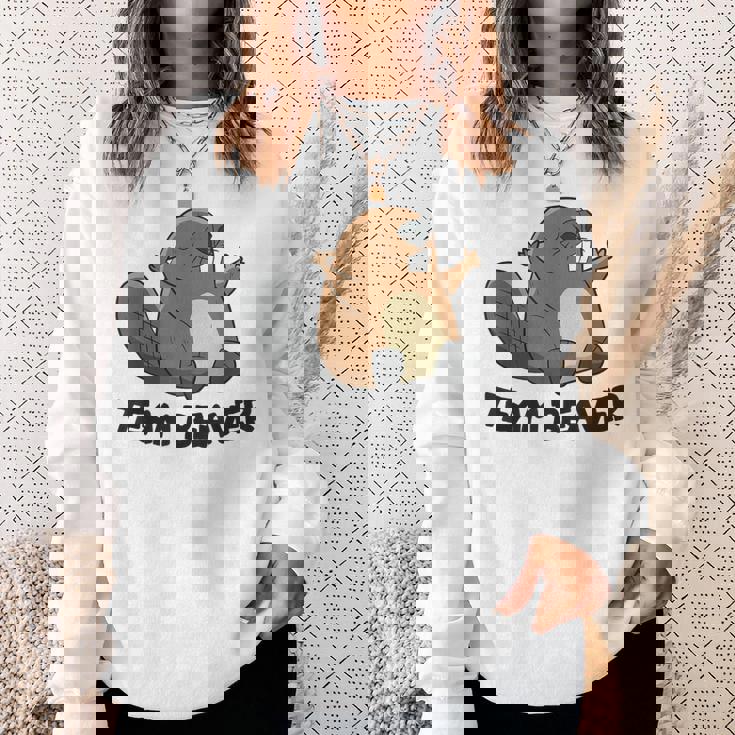 面白いビーバー分隊チームビーバー スウェットシャツ 彼女への贈り物