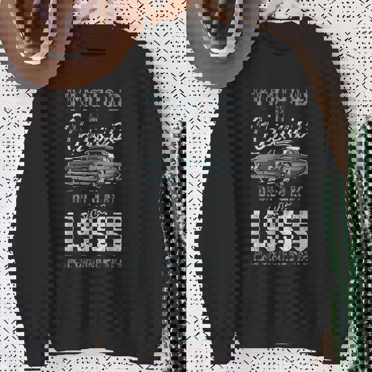 1955年クラシックカー生誕71周年 スウェットシャツ 年配の女性への贈り物