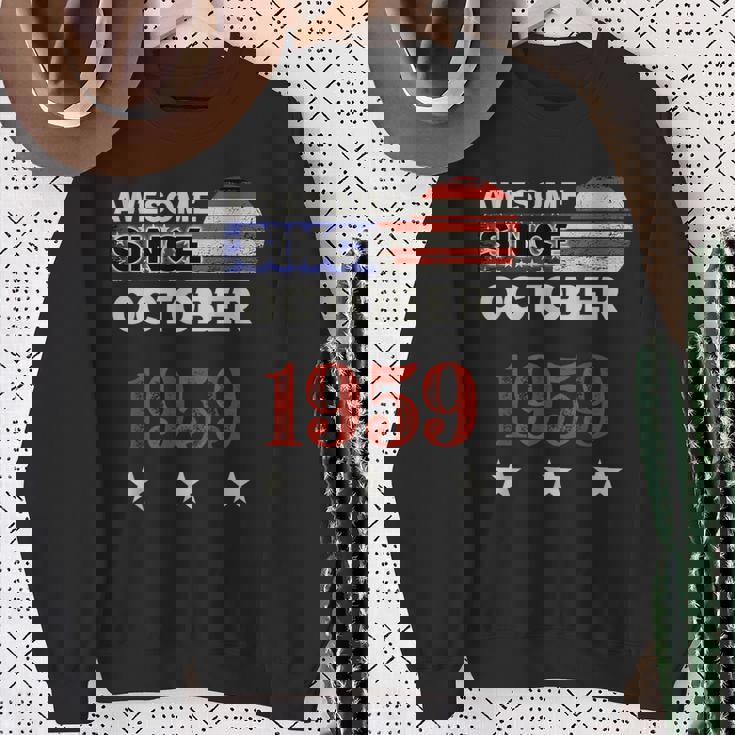 1959年以来素晴らしいヴィンテージアメリカ国旗クラシック1959年10月。 スウェットシャツ 年配の女性への贈り物