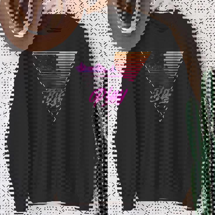 1980年代ynthwave ギフトtシャツ ゲーマーtシャツ レトロスタイリング スウェットシャツ 年配の女性への贈り物