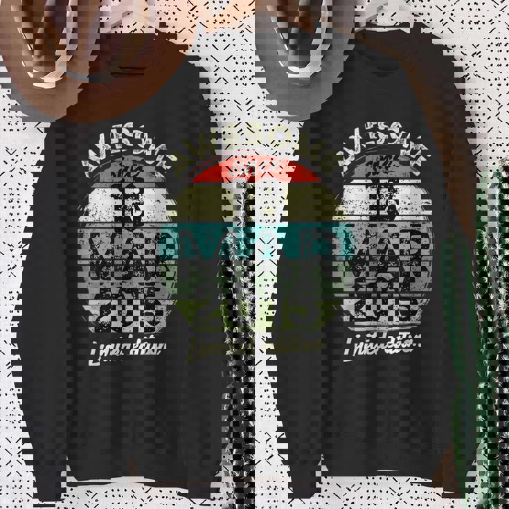 2015年3月18日 10歳の誕生日 10歳 2025年 誕生日 スウェットシャツ 年配の女性への贈り物