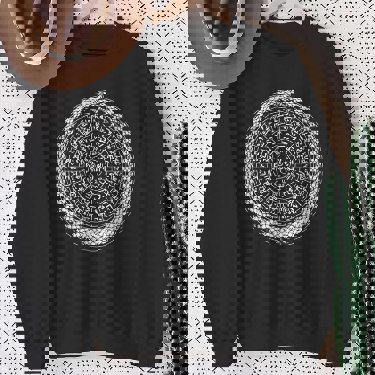 2025年 巳年 龍体文字フトマニ図 長袖tシャツ スウェットシャツ 年配の女性への贈り物