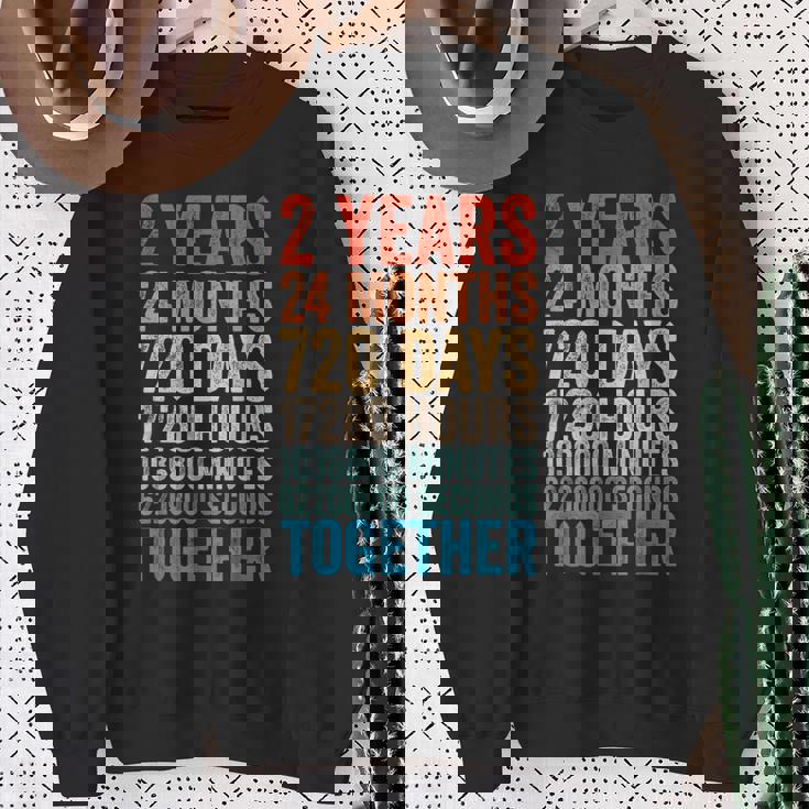 2年目の記念日 彼 彼女 カップル 2回目の結婚 スウェットシャツ 年配の女性への贈り物