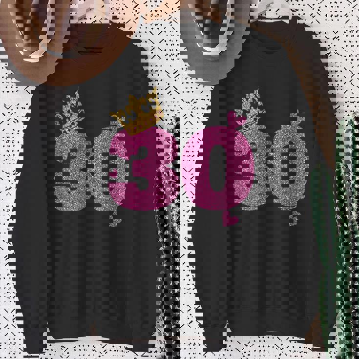 30歳の誕生日 王冠 30歳 誕生日 スウェットシャツ 年配の女性への贈り物