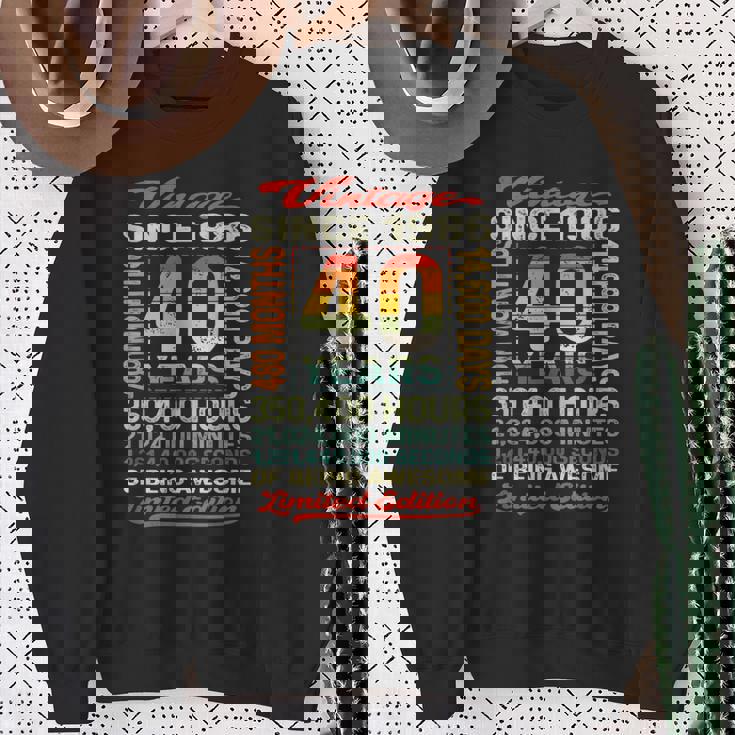 40歳 480ヶ月 すごい生まれ 1986年 40歳の誕生日 スウェットシャツ 年配の女性への贈り物