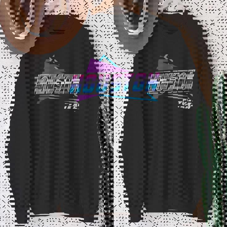 80S Houston 80年代ヒューストン 長袖tシャツ スウェットシャツ 年配の女性への贈り物