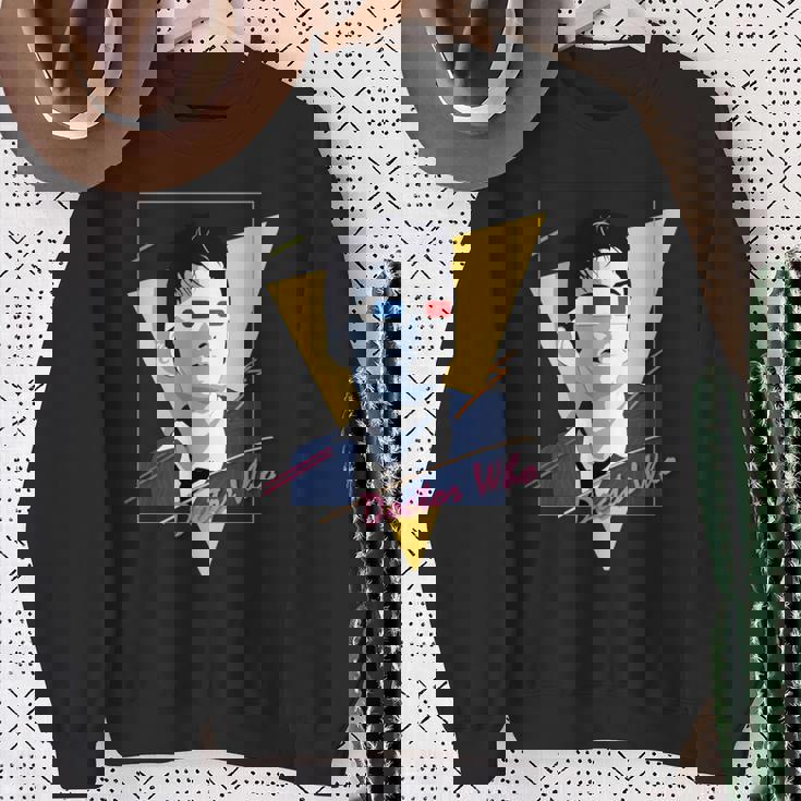 80年代テナントレトロタイムトラベラーsfファン。 長袖tシャツ スウェットシャツ 年配の女性への贈り物