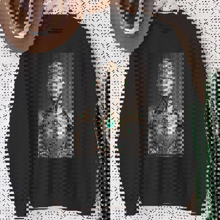 Aei And Eai 磁器 セミ脆弱ヒューマノイド マガタマai。 長袖tシャツ スウェットシャツ 年配の女性への贈り物