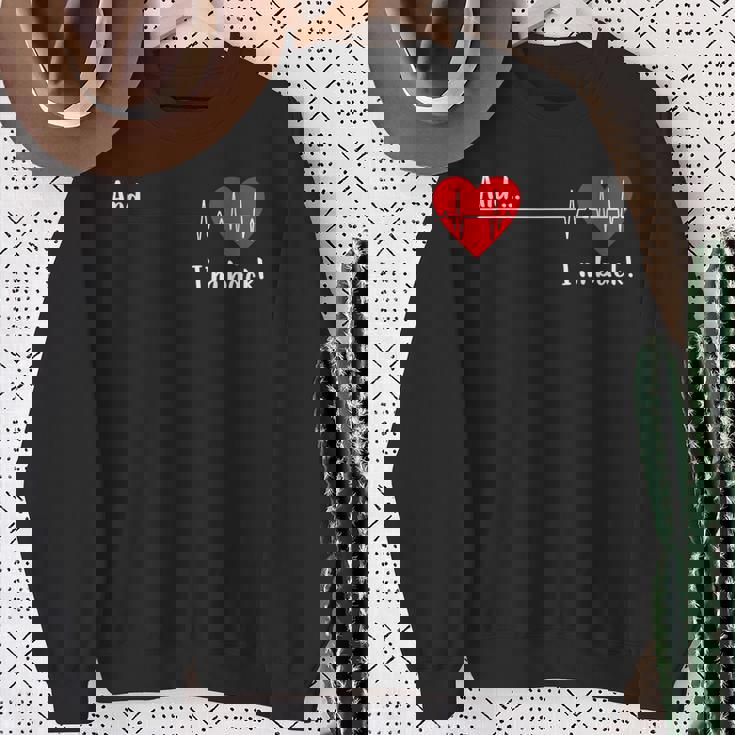 And I'm Back 心臓専門医 心臓サバイバー 心臓病患者 心臓 スウェットシャツ 年配の女性への贈り物