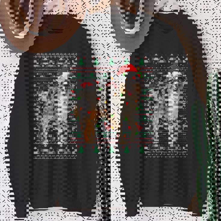 Australian Shepherd Dog Christmas Ugly Sweater Santa Xmas Sweatshirt Gifts for Old Women Australian Shepherd Dog Christmas Ugly Sweater Santa Xmas Sweatshirt Gifts for Old Women