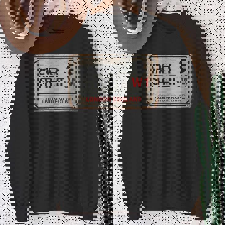 Bakertreet W1 London England Old Rustedstreet サインtシャツ スウェットシャツ 年配の女性への贈り物