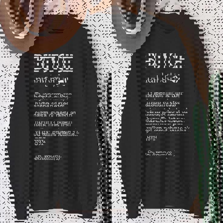 Butch 大人用 メンズ ファーストネーム定義 パーソナライズ スウェットシャツ 年配の女性への贈り物