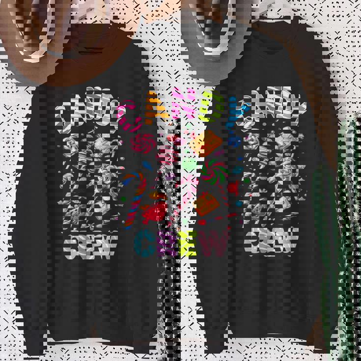 Candy Land Candy Crew Sweetie Candy Squad Cool Christmas Sweatshirt Gifts for Old Women