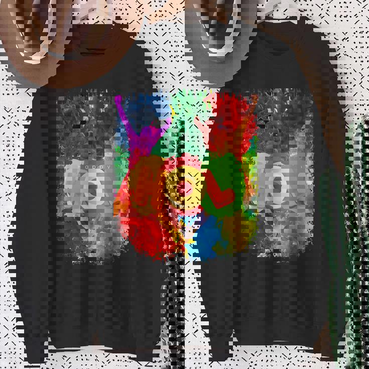 Color Mashup Wild Celebrations Happy Holi スウェットシャツ 年配の女性への贈り物