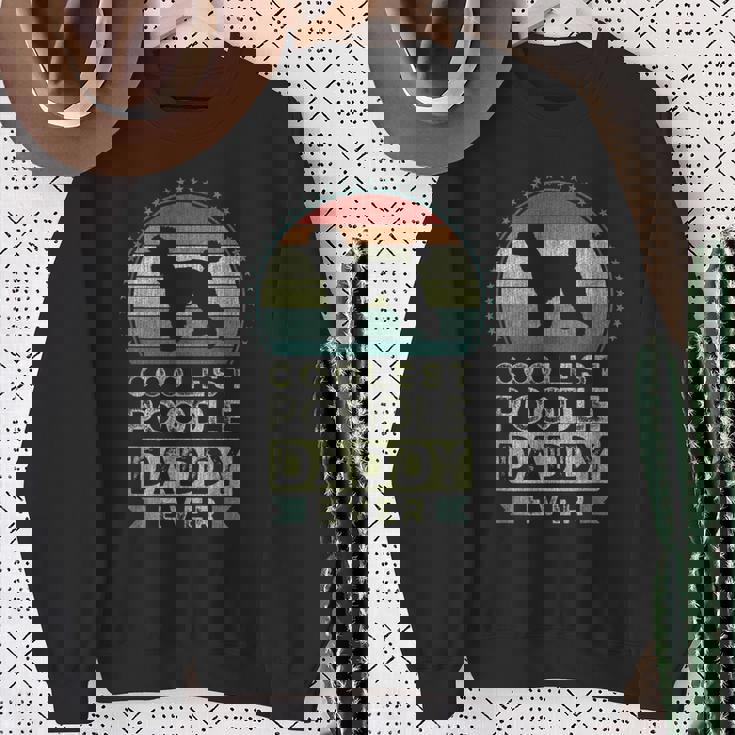 Coolest Poodle Daddy Ever Father's Day Dad スウェットシャツ 年配の女性への贈り物