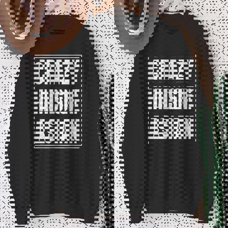 Crazy Handsome アジアンファニーtシャツ スウェットシャツ 年配の女性への贈り物