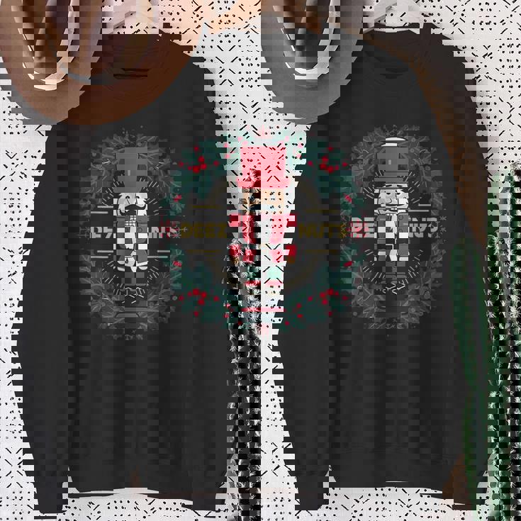 Deez Nuts Xmas Nutcracker Meme Ugly Christmas Sweater Sweatshirt Gifts for Old Women Deez Nuts Xmas Nutcracker Meme Ugly Christmas Sweater Sweatshirt Gifts for Old Women