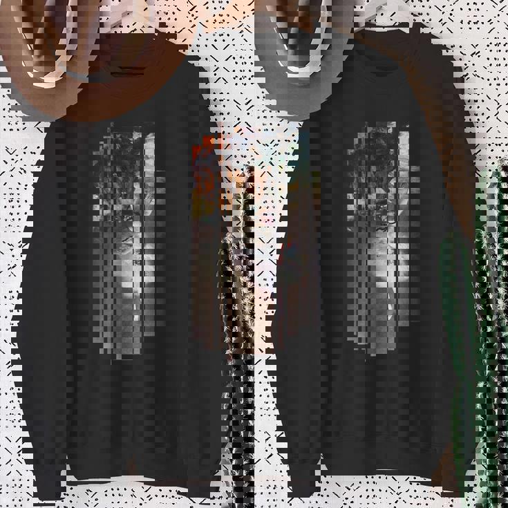 Degas 有名なバレリーナ絵画 モダンな外観 縦縞 スウェットシャツ 年配の女性への贈り物