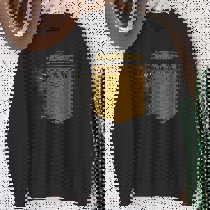 Dreamworks Dragons Toothless Leather Faux Pocket スウェットシャツ 年配の女性への贈り物