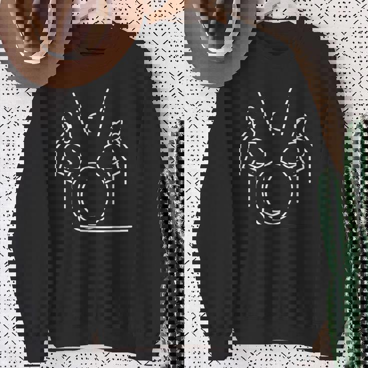 Drum Life ミュージシャン 打楽器 プレーヤー ドラマー スウェットシャツ 年配の女性への贈り物