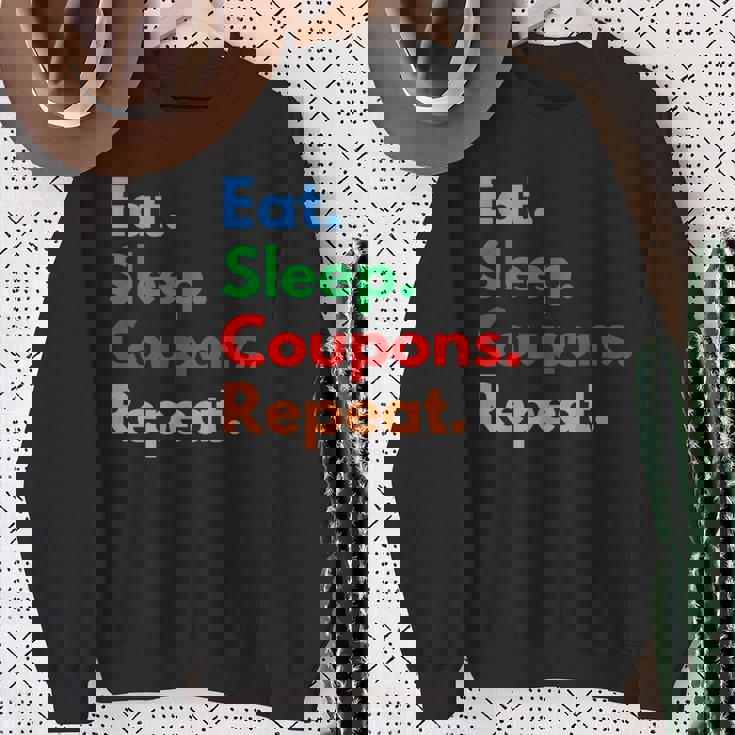 Eatleep クーポンリピート クーポンコレクター&クーポン愛好家 長袖tシャツ スウェットシャツ 年配の女性への贈り物