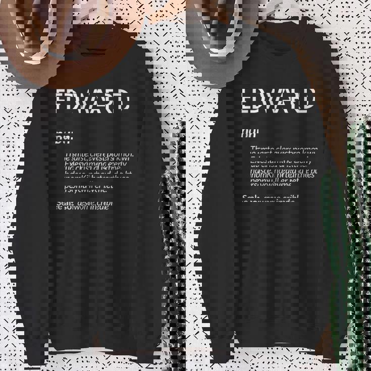 Edward Is The Best Name Definition Ed Edward スウェットシャツ 年配の女性への贈り物