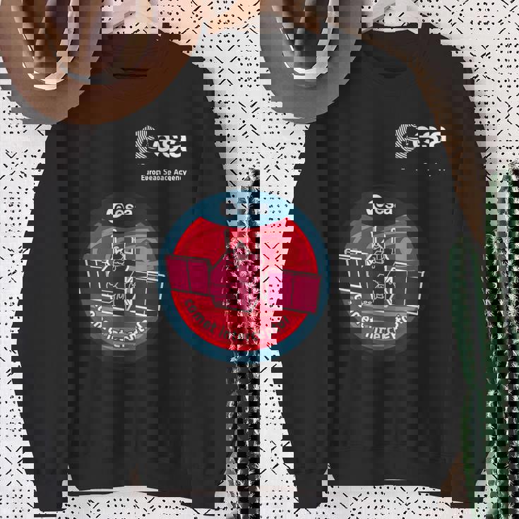 Esa欧州宇宙機関ミッション彗星迎撃パッチ スウェットシャツ 年配の女性への贈り物