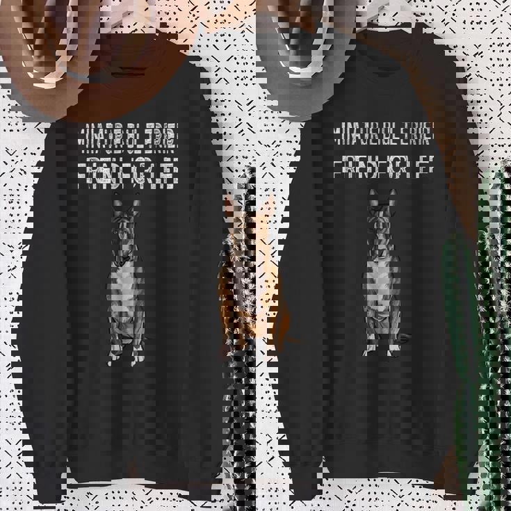 Friend For Life Of Bull Terrier ミニチュアドッグ スウェットシャツ 年配の女性への贈り物