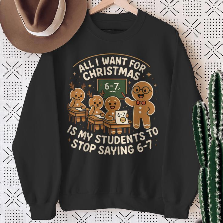 67 Christmas Pajamas Six Seven Meme Brainrot Sweatshirt Gifts for Old Women