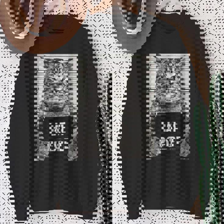 Cats Picture I Hate Peopleaying スウェットシャツ 年配の女性への贈り物