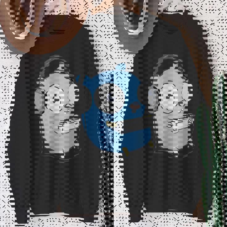Go Developer Golang Music Goper スウェットシャツ 年配の女性への贈り物