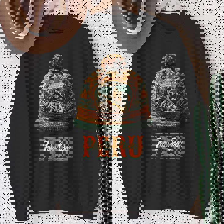 Grafico マルチカラー Chullo Peruano Machu Pichu スウェットシャツ 年配の女性への贈り物