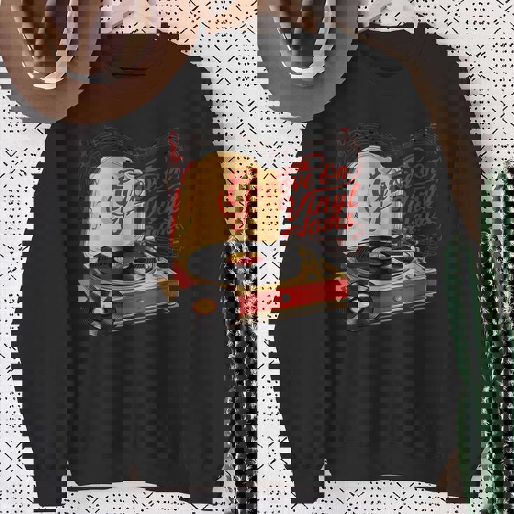 Groove On レトロビニールジャム、レトロビニールレコード スウェットシャツ 年配の女性への贈り物