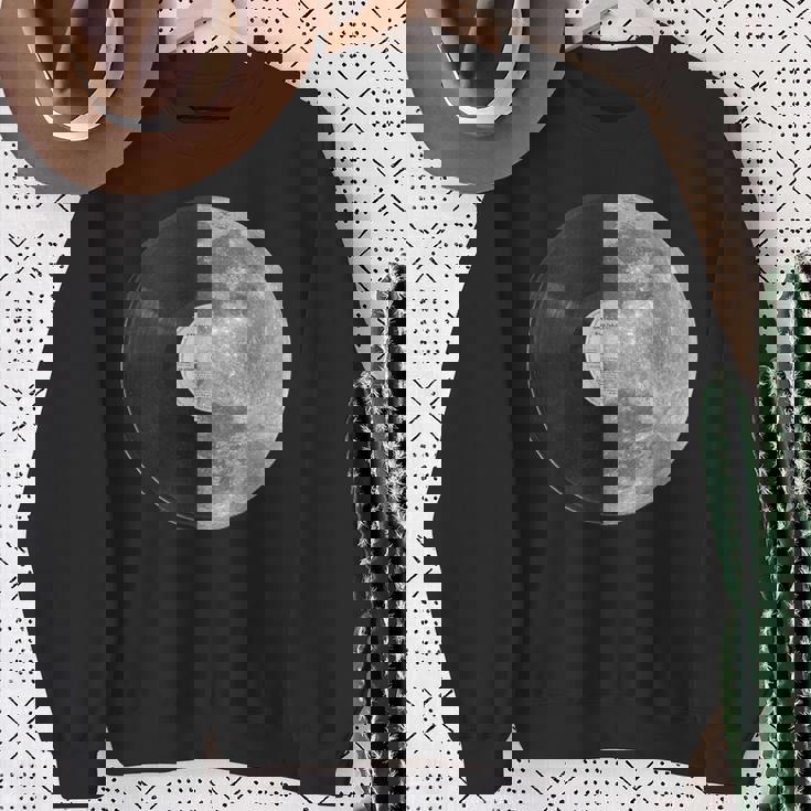 Half Mooninyl Record – Music Lover Lunar Graphic スウェットシャツ 年配の女性への贈り物