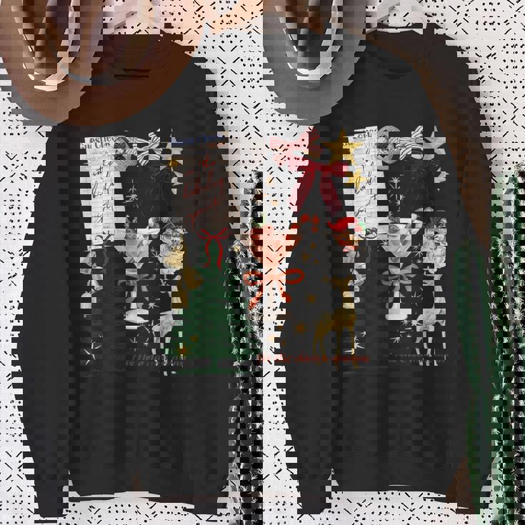 Holiday Vibes In The Holiday Spirit Sweatshirt Gifts for Old Women