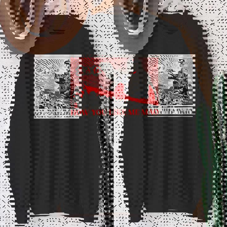 How You Like Me 毛沢東共産主義中国宣伝ポスター スウェットシャツ 年配の女性への贈り物