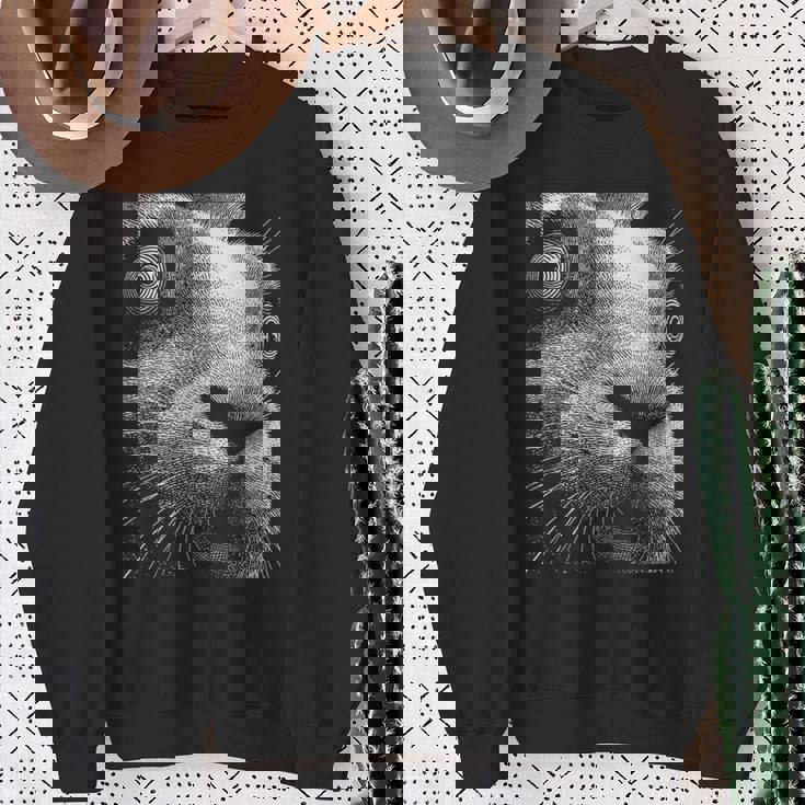 Hypnotic Rabbit Weird Eyes Odd Weirdcore Spooky Halloween Tank Top Sweatshirt Unisex Gifts for Old Women