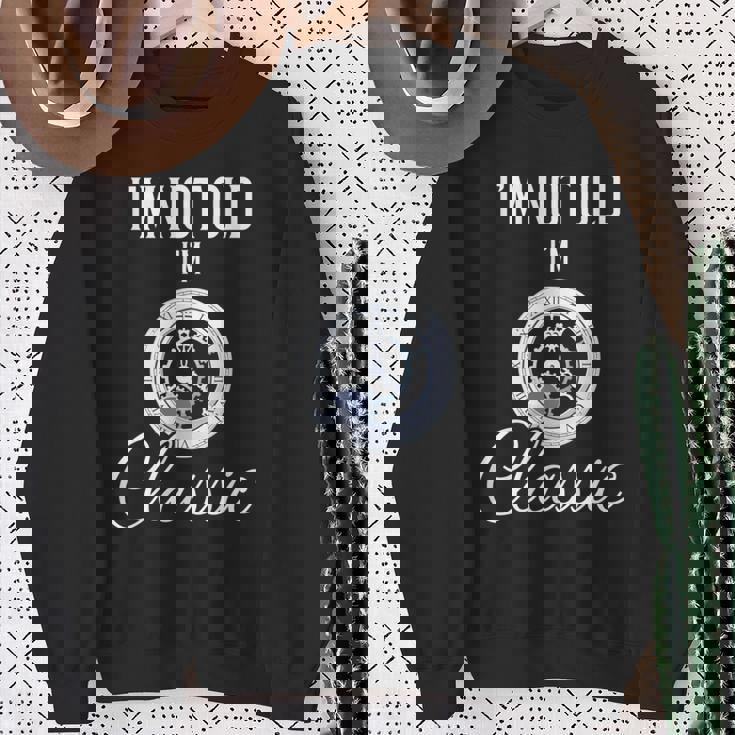 I'm Not Old I'm Classic 面白いヴィンテージ時計 メンズグラフィック 長袖tシャツ スウェットシャツ 年配の女性への贈り物