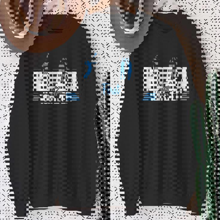 Indiaca First Work Later Handhuttlecock Peteca Indiaca スウェットシャツ 年配の女性への贈り物