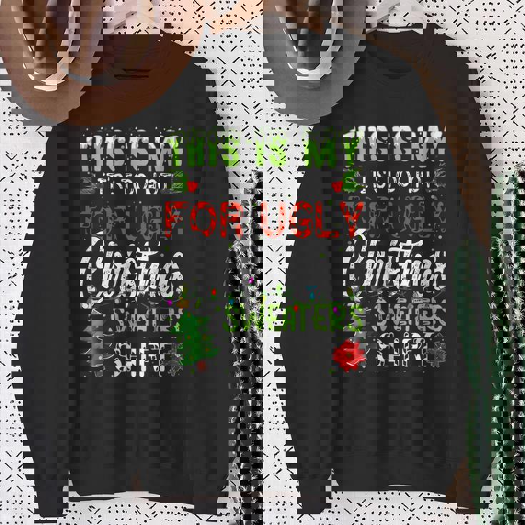 This Is My It's Too Hot Ugly Christmas Sweaters Sweatshirt Gifts for Old Women