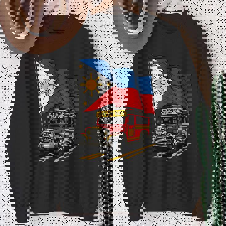 Jeepney フィリピン国旗 誇り高きフィリピンのお土産 スウェットシャツ 年配の女性への贈り物