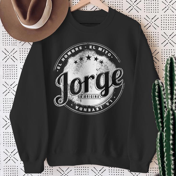 Jorge El Hombre El Mito La Leyend Jorge Nombre Camisa de entrenamiento Regalos para ancianas