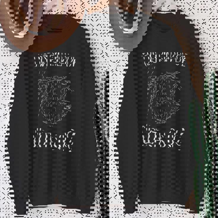 I Just Really Love Sloths OK Fancy Sloth Drawing Tank Top Sweatshirt Unisex Gifts for Old Women I Just Really Love Sloths OK Fancy Sloth Drawing Tank Top Sweatshirt Unisex Gifts for Old Women