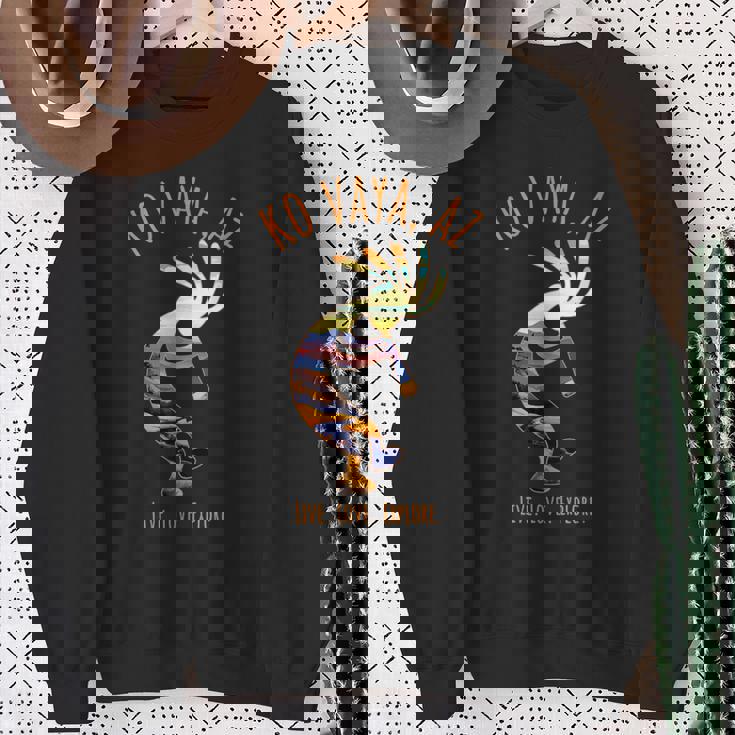 Koaya アリゾナ Usa ダンシング ココペリ 南西部デザイン スウェットシャツ 年配の女性への贈り物