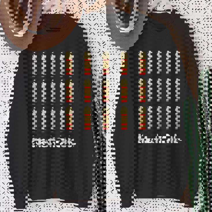 Kokeshi Dolls こけし 人形 着物 明治 大正 昭和 レトロ お土産 スウェットシャツ 年配の女性への贈り物